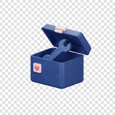 Elemento 3D Dia dos Pais EMOJI PNG Transparente para composição social media (168)