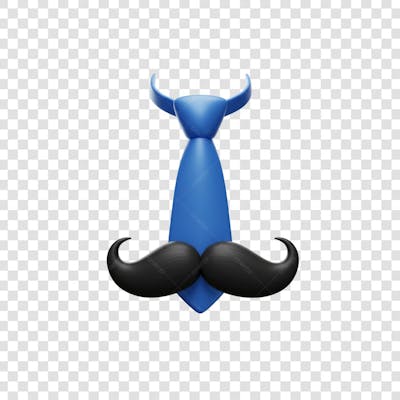 Elemento 3D Dia dos Pais EMOJI PNG Transparente para composição social media (126)