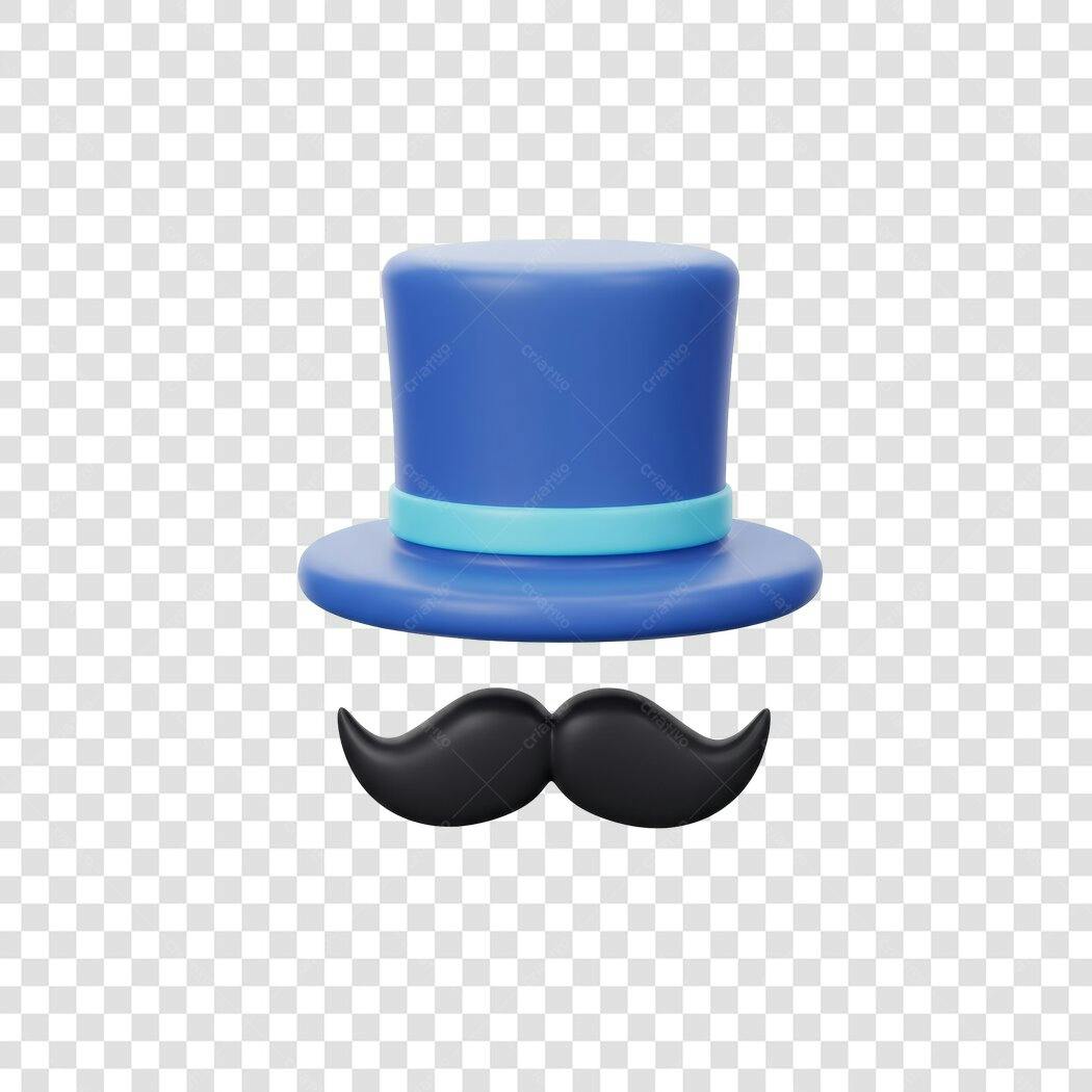 Avatar PNG com fundo transparente Chapéu e Bigode