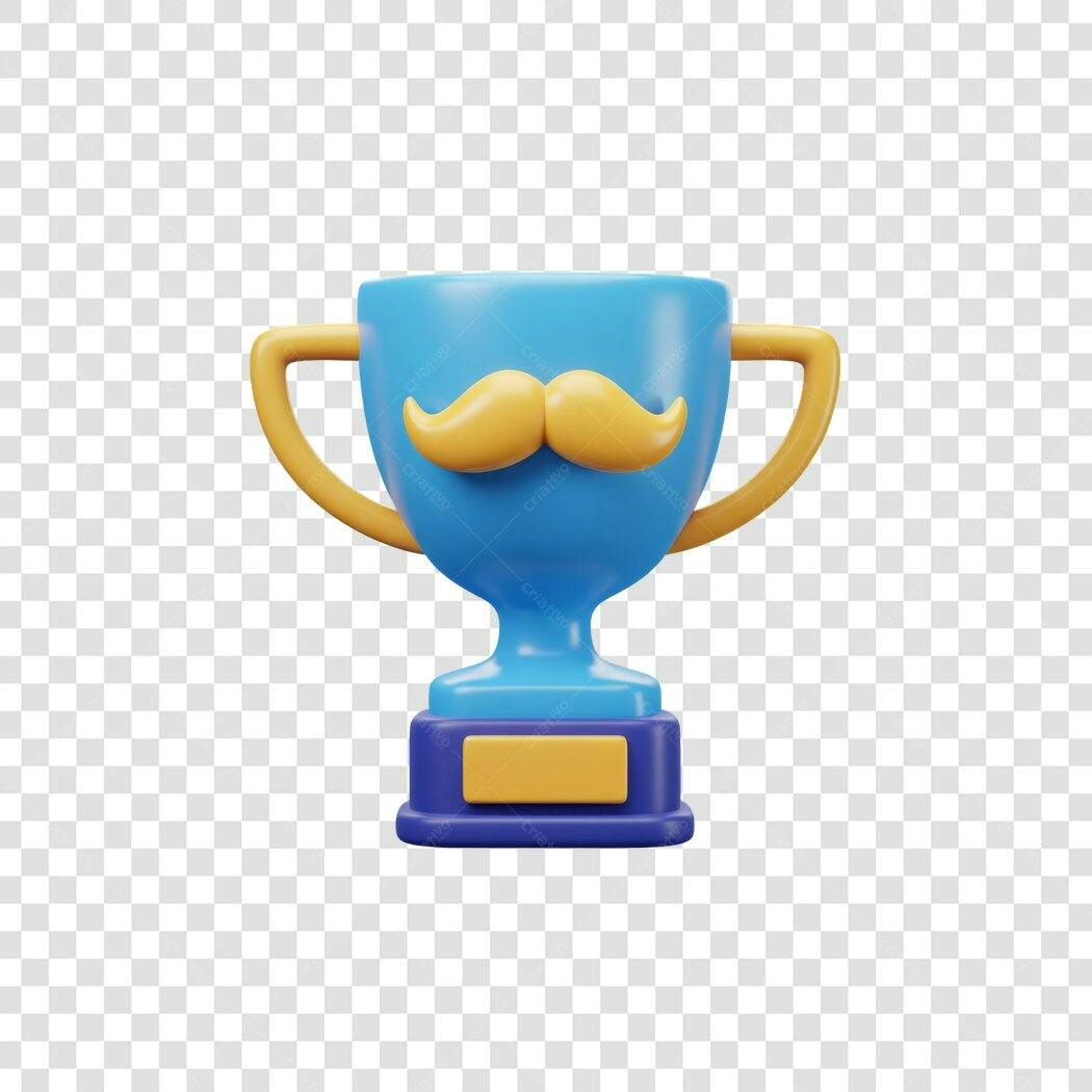 Troféu Dia dos Pais PNG com fundo transparente