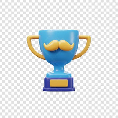 Elemento 3D Dia dos Pais EMOJI PNG Transparente para composição social media (182)