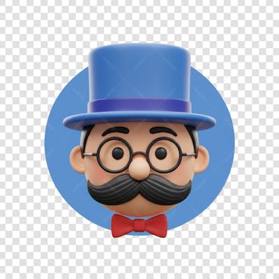 Elemento 3D Dia dos Pais EMOJI PNG Transparente para composição social media (32)