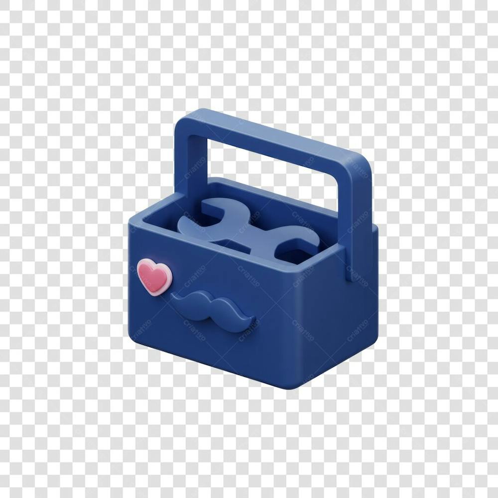 Elemento 3D Dia dos Pais EMOJI PNG Transparente para composição social media (167)