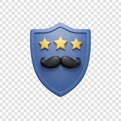 Elemento 3D Dia dos Pais EMOJI PNG Transparente para composição social media (147)