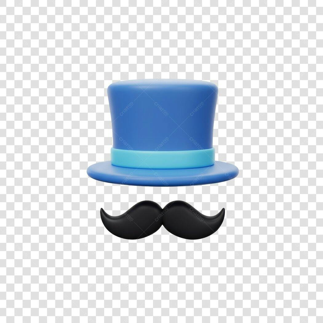 Avatar PNG com fundo transparente Chapéu e Bigode