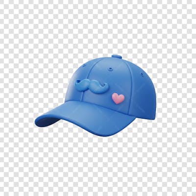 Elemento 3D Dia dos Pais EMOJI PNG Transparente para composição social media (5)