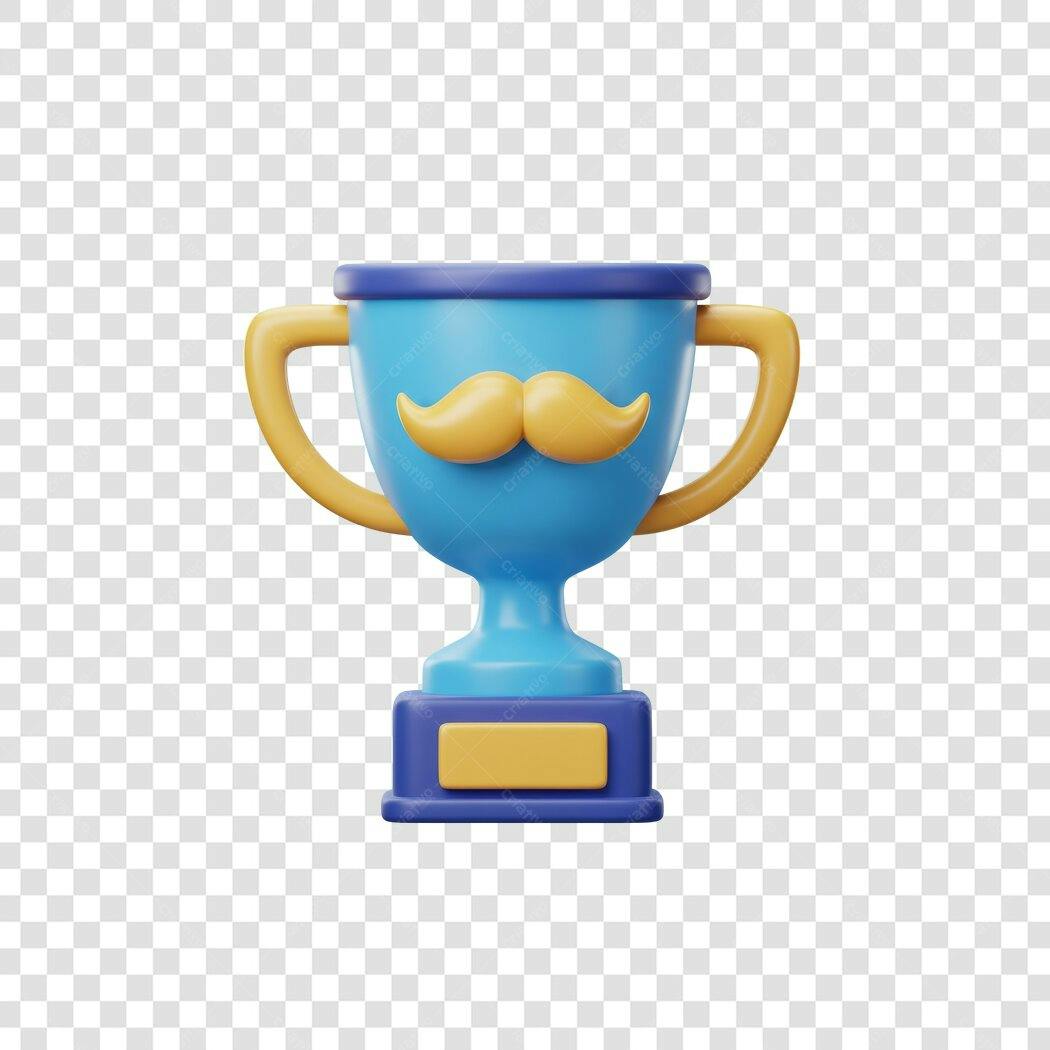 Troféu Dia dos Pais PNG com fundo transparente