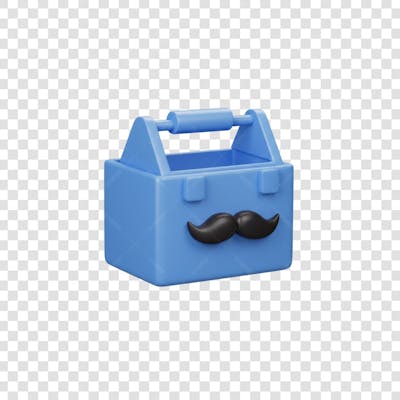 Elemento 3D Dia dos Pais EMOJI PNG Transparente para composição social media (7)