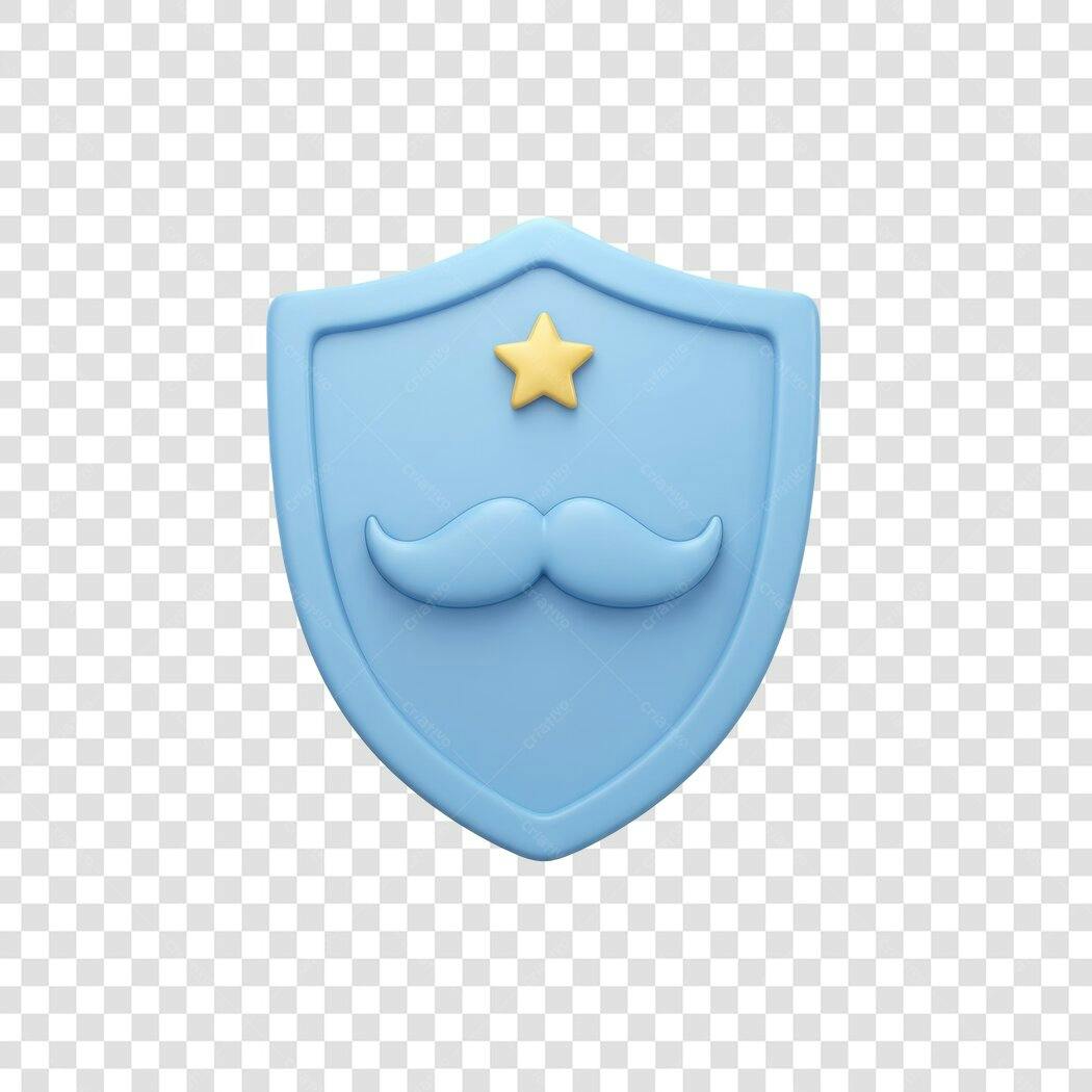 Logo PNG com fundo transparente estilo 3D