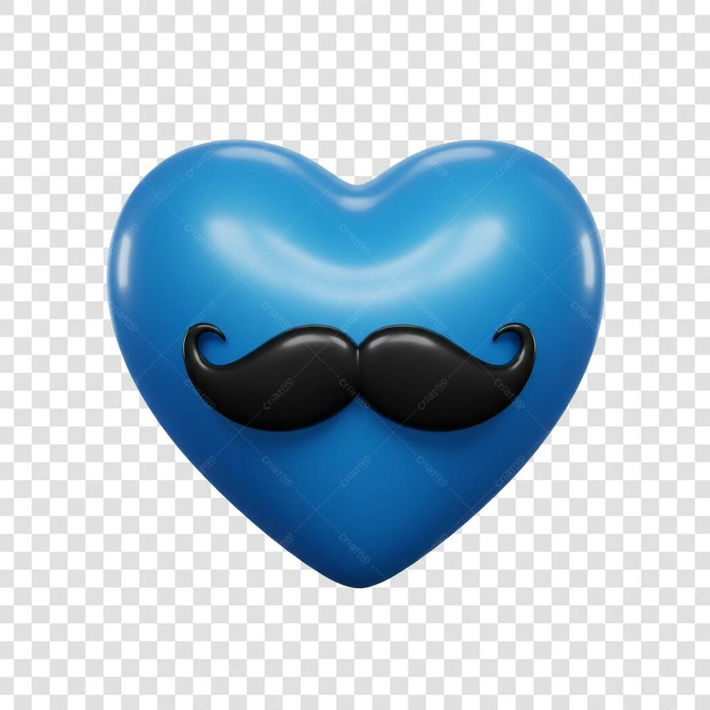 Elemento 3D Dia dos Pais EMOJI PNG Transparente para composição social media (36)
