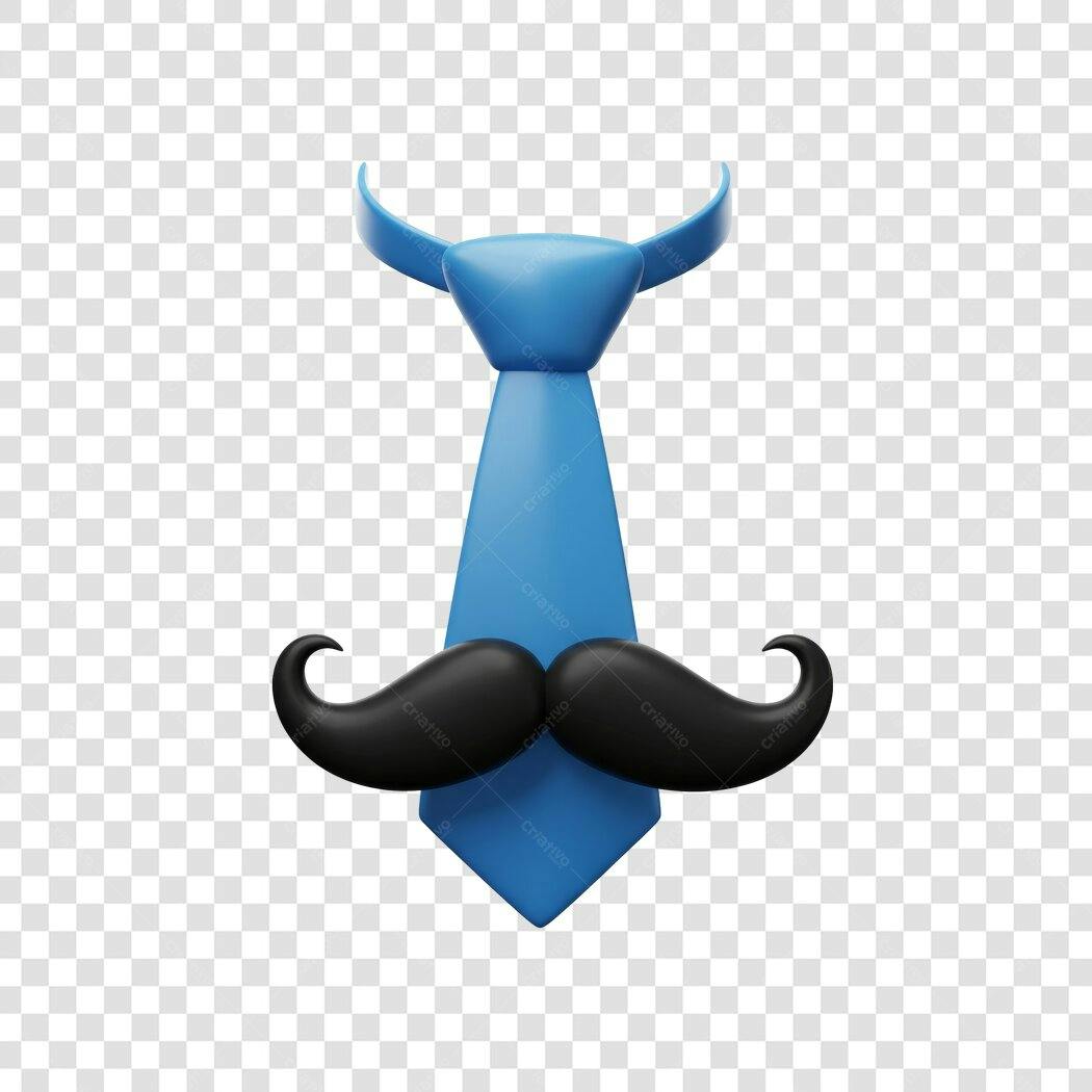 Post Instagram Dia dos Pais Gravata e Bigode PNG com fundo transparente