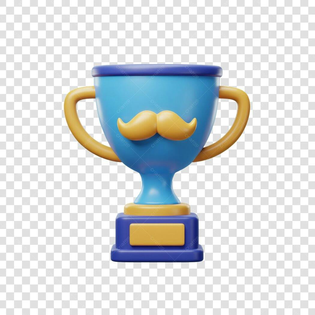 Troféu Dia dos Pais PNG com fundo transparente
