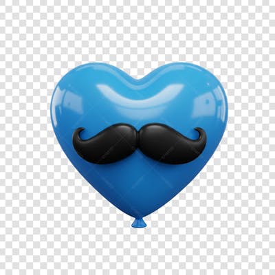 Elemento 3D Dia dos Pais EMOJI PNG Transparente para composição social media (103)