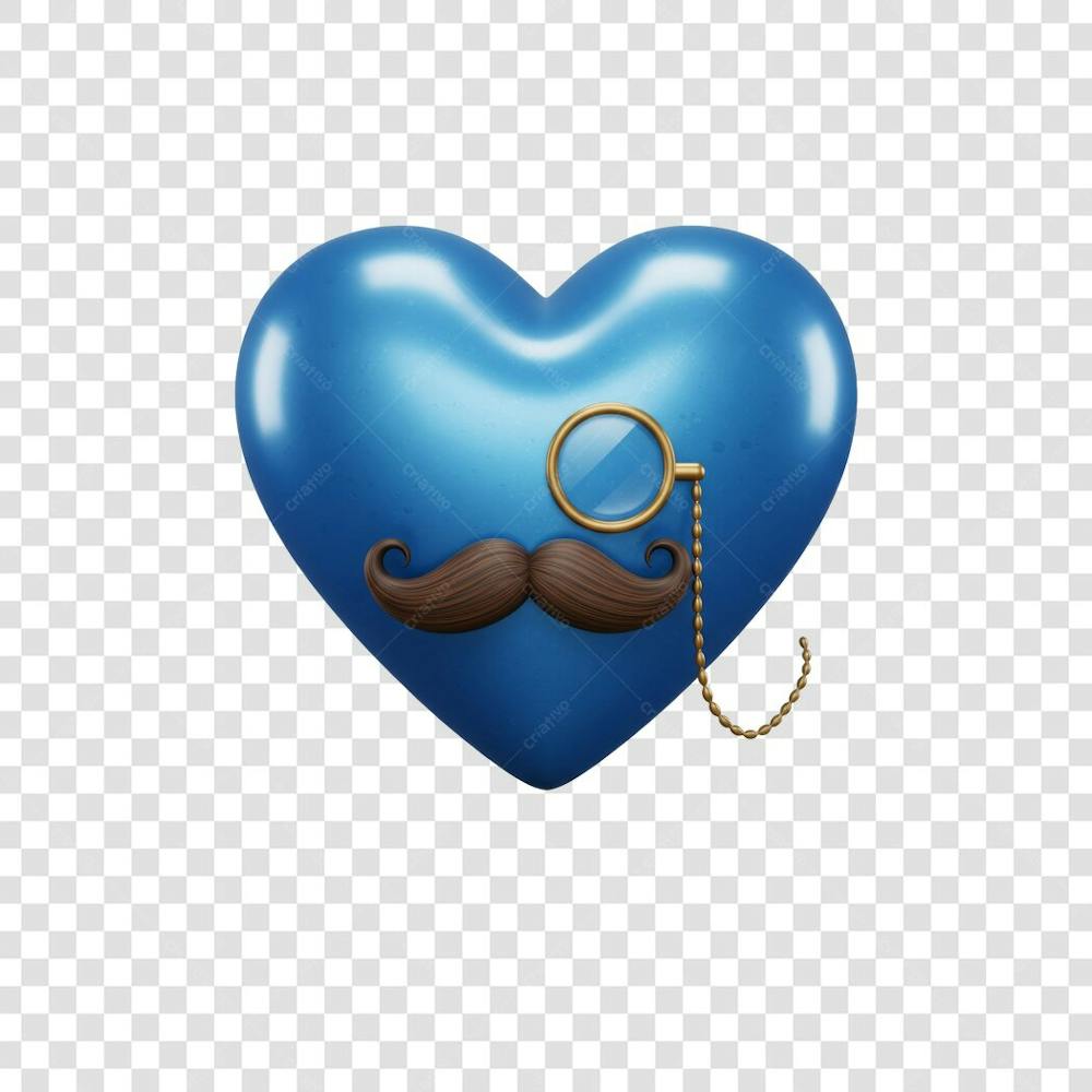 Elemento 3D Dia dos Pais EMOJI PNG Transparente para composição social media (151)