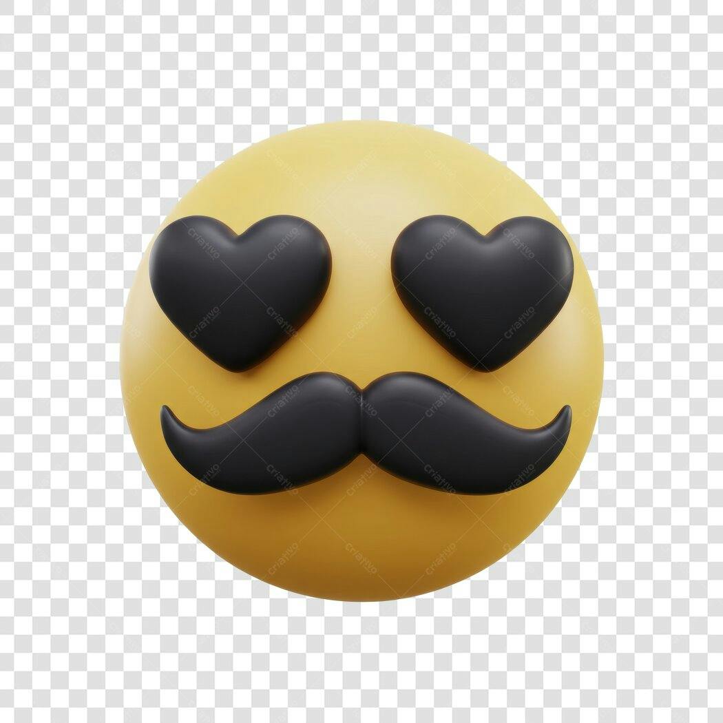 Emoji Amoroso Dia dos Pais PNG com fundo transparente
