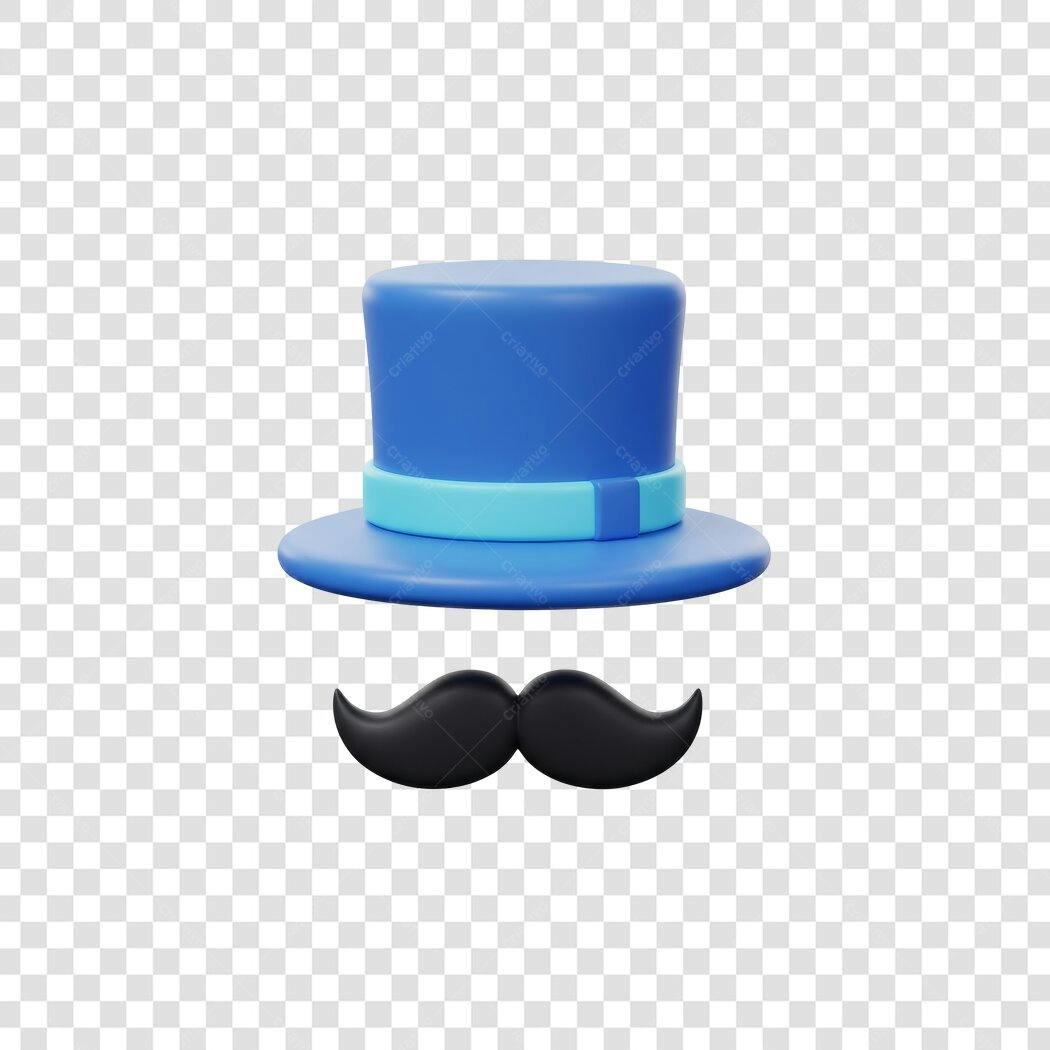 Avatar PNG com fundo transparente Chapéu e Bigode
