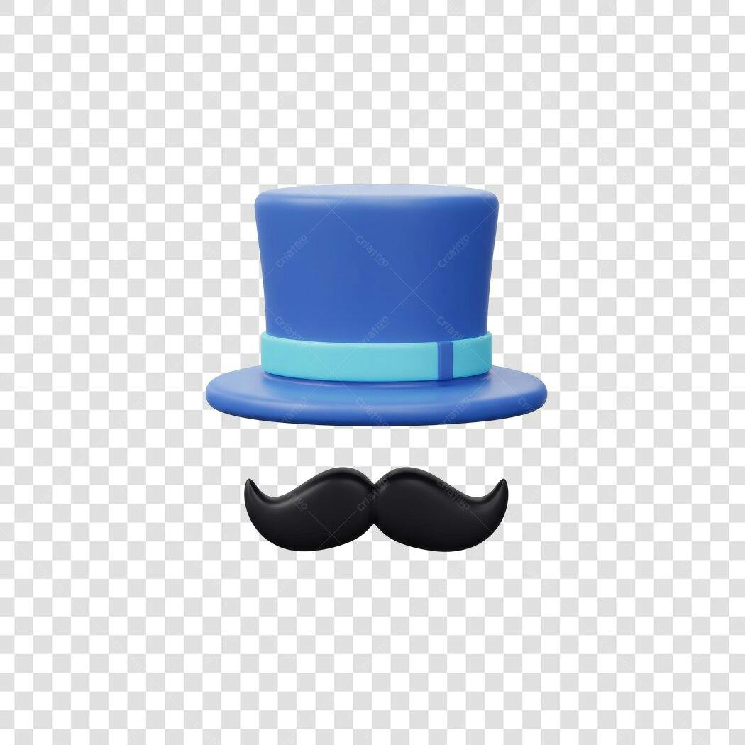 Avatar PNG com fundo transparente Chapéu e Bigode