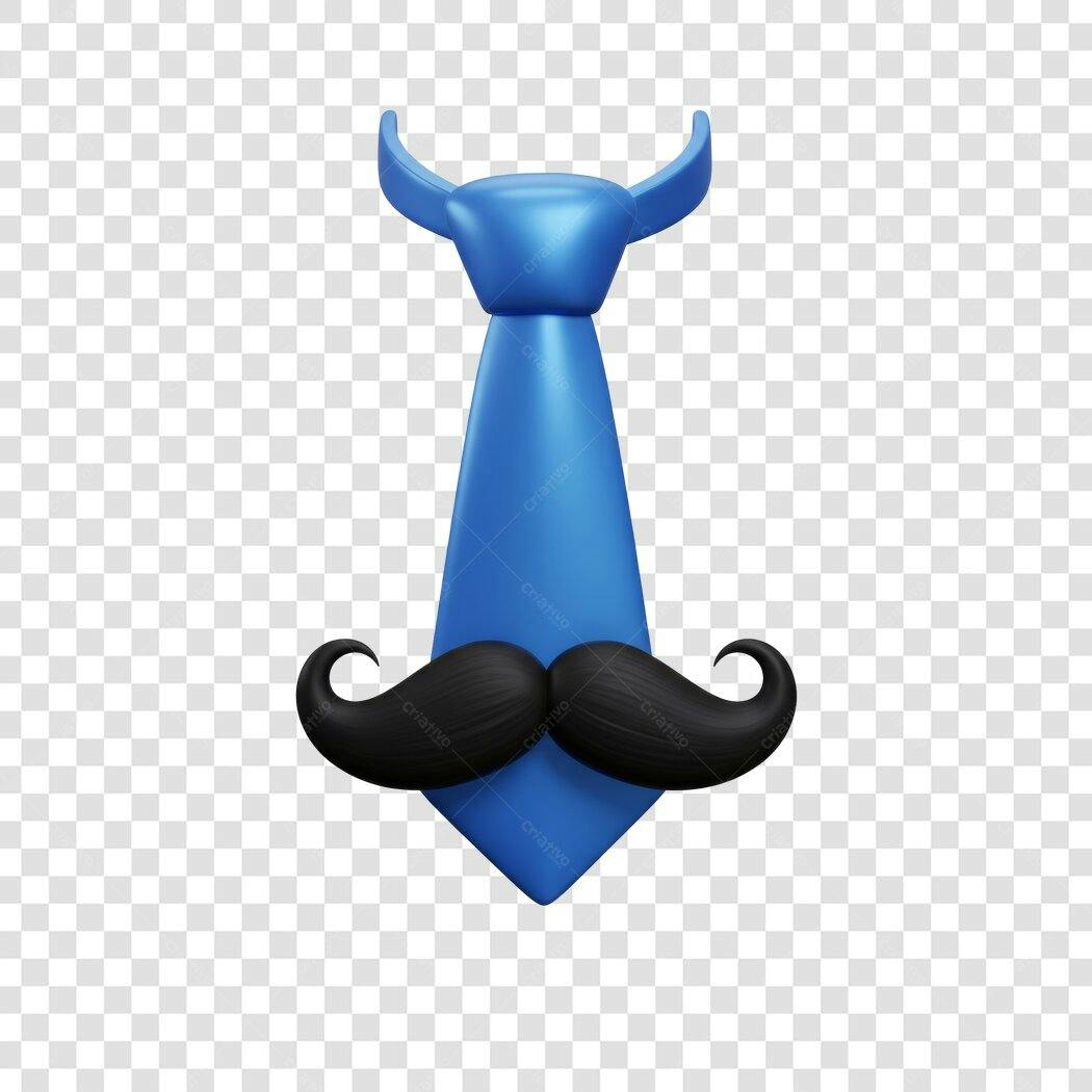 Post Instagram Dia dos Pais Gravata e Bigode PNG com fundo transparente