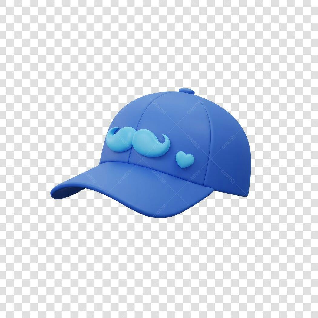 Icone Boné Pai 3D PNG com fundo transparente