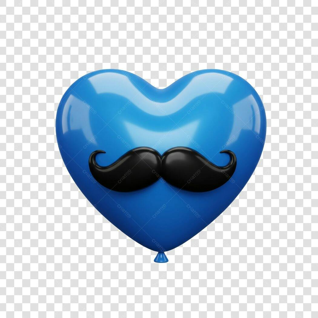 Post Instagram Dia dos Pais Balão Azul PNG com fundo transparente