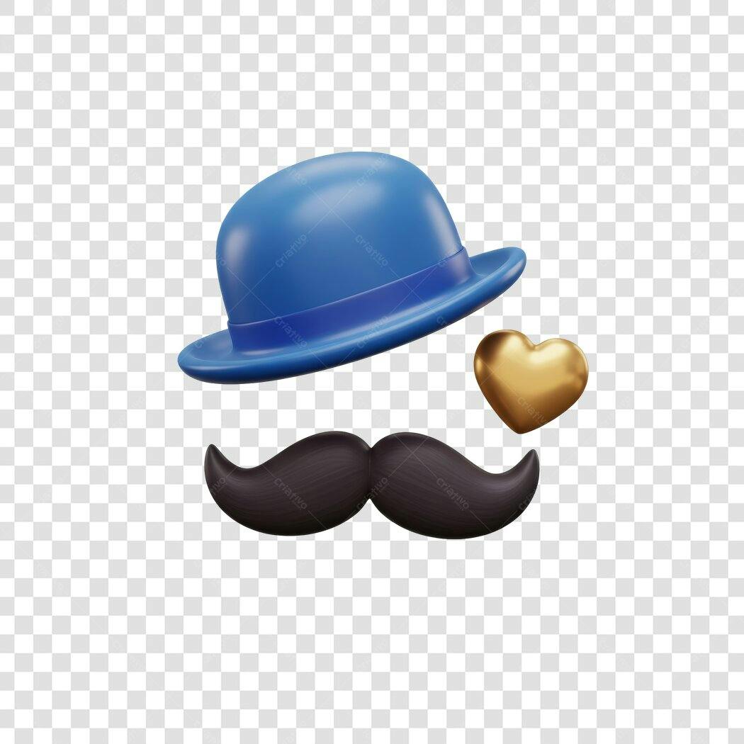 Elementos Dia dos Pais PNG com fundo transparente