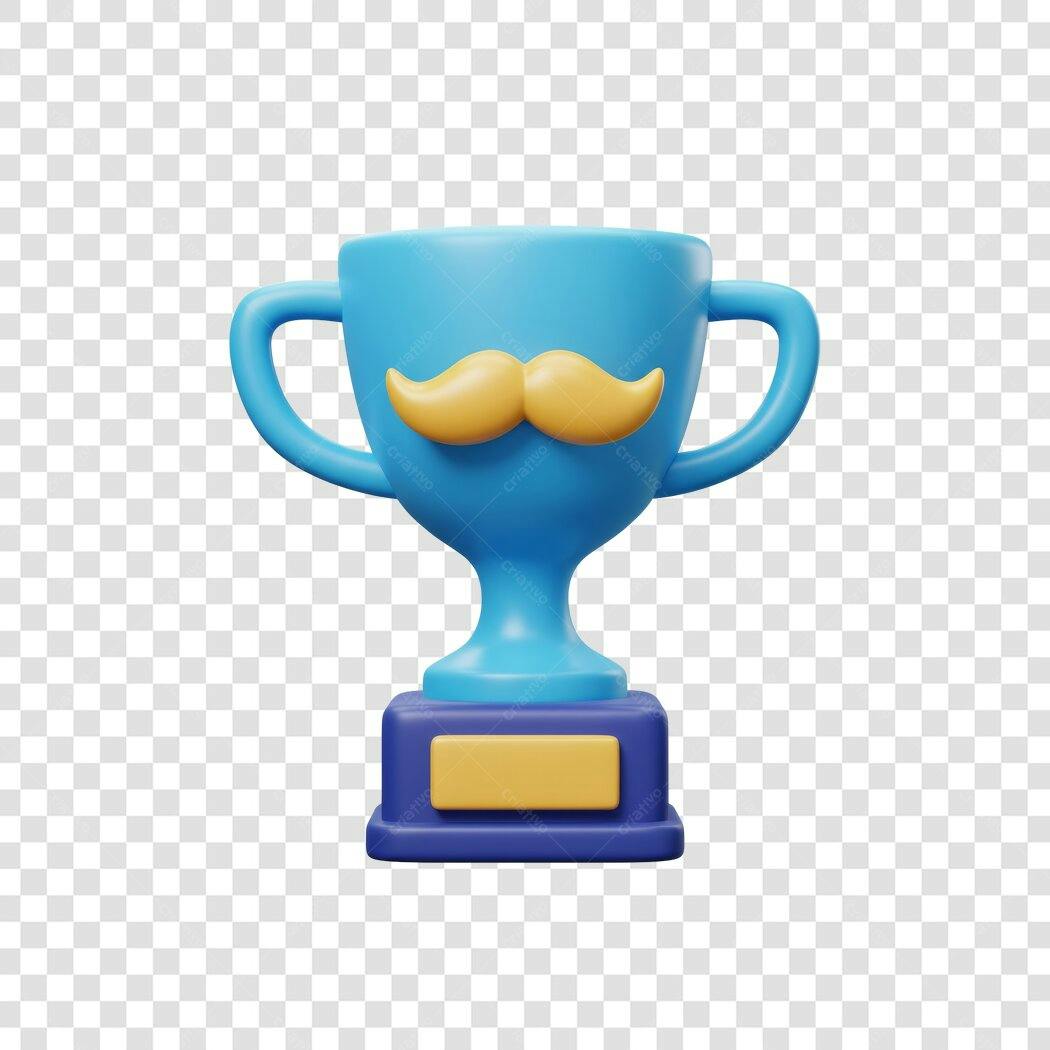 Troféu Dia dos Pais PNG com fundo transparente