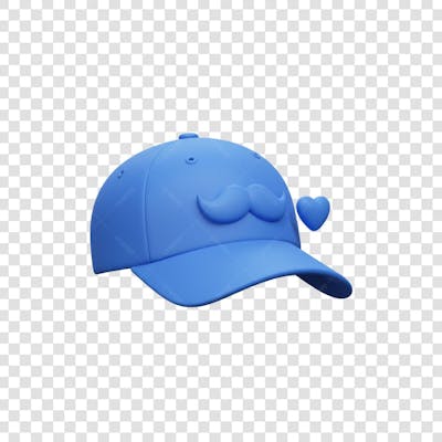 Elemento 3D Dia dos Pais EMOJI PNG Transparente para composição social media (4)