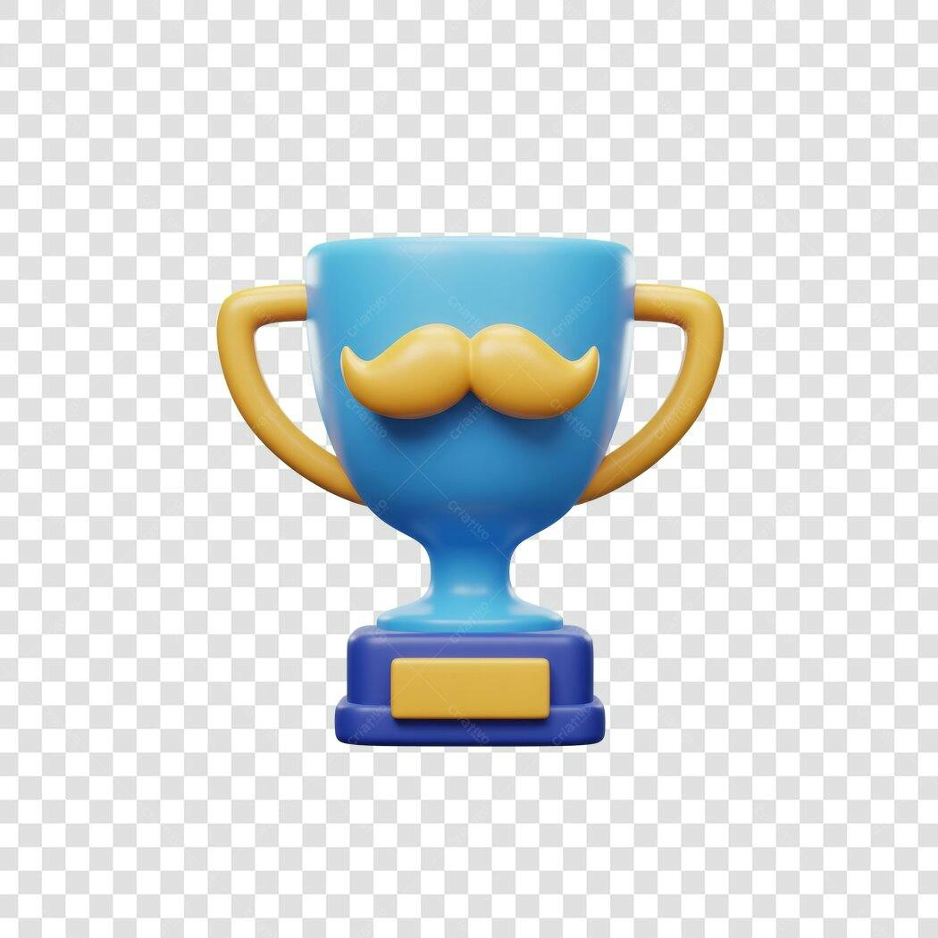 Troféu Dia dos Pais PNG com fundo transparente