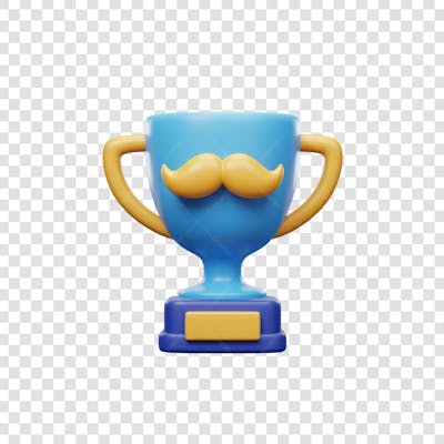 Elemento 3D Dia dos Pais EMOJI PNG Transparente para composição social media (179)