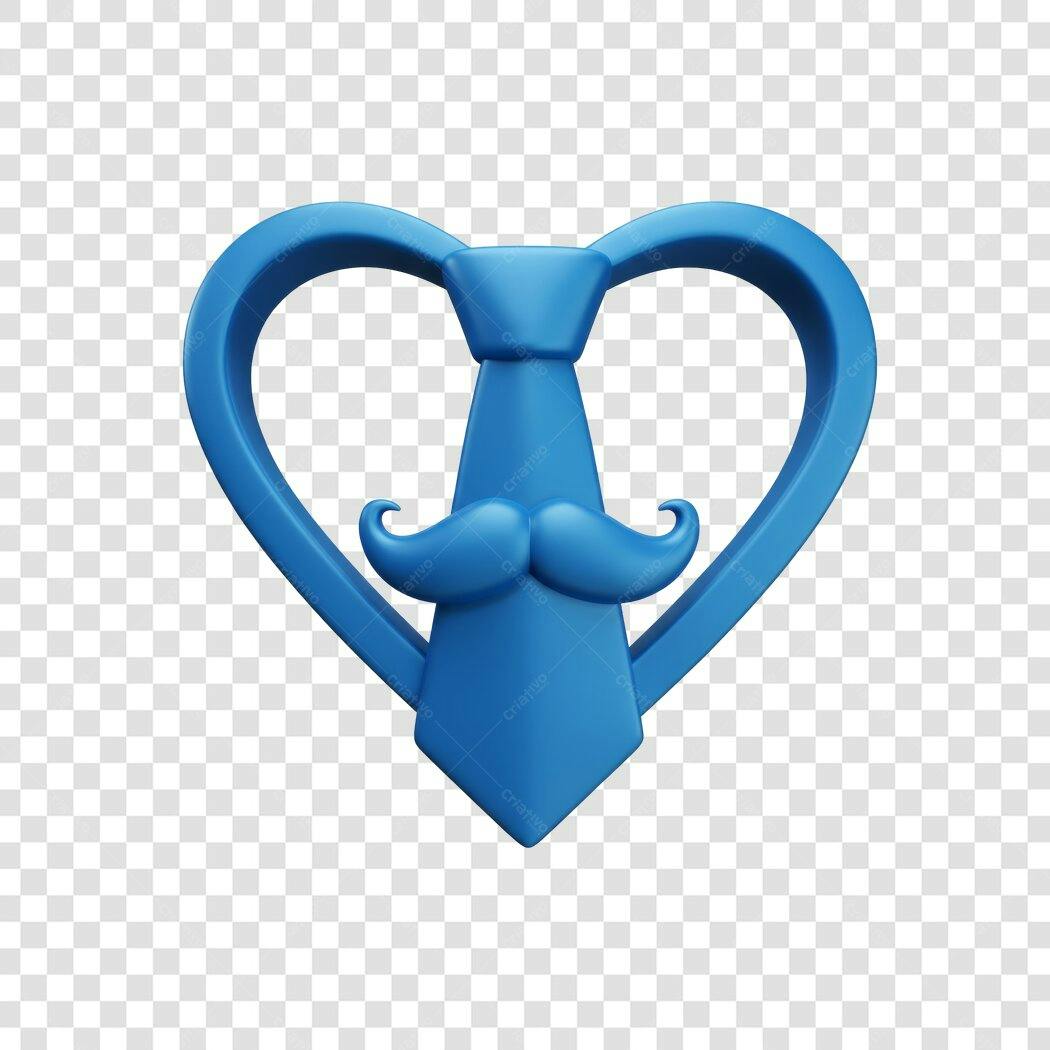 Post Instagram Dia dos Pais Gravata e Bigode PNG com fundo transparente