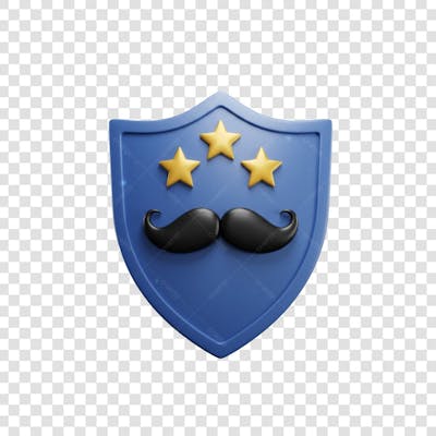 Elemento 3D Dia dos Pais EMOJI PNG Transparente para composição social media (150)