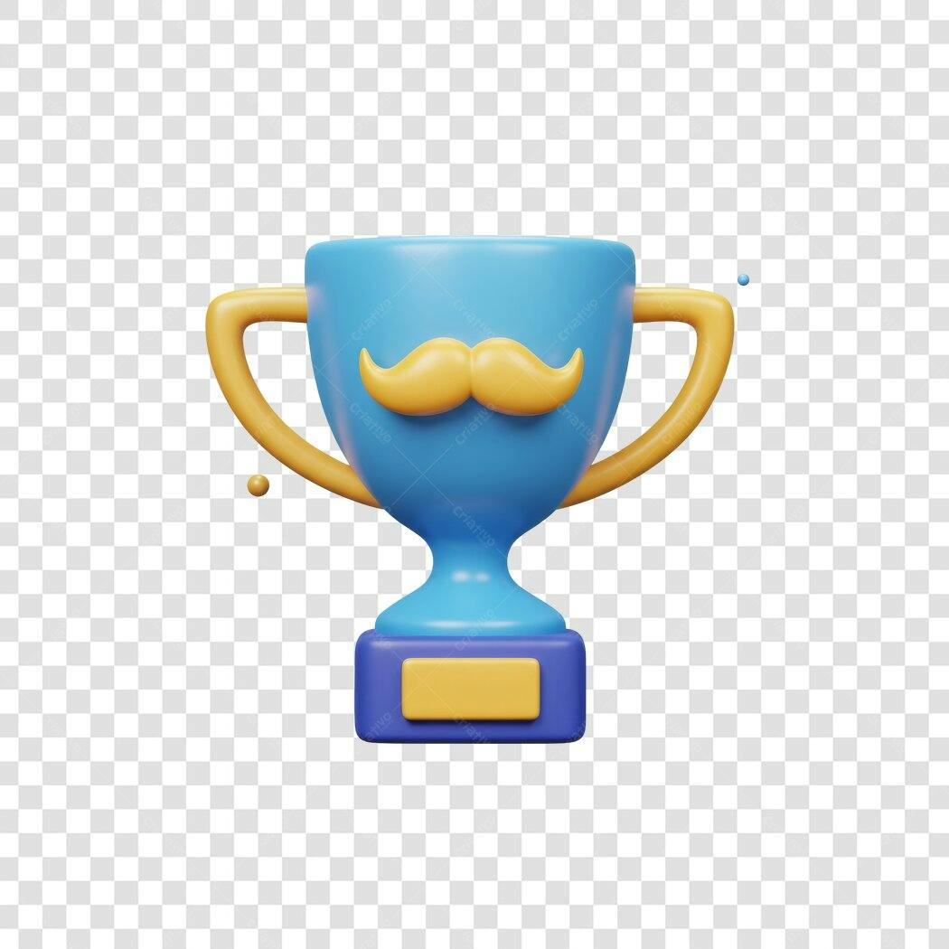 Icone Troféu Dia dos Pais PNG com fundo transparente