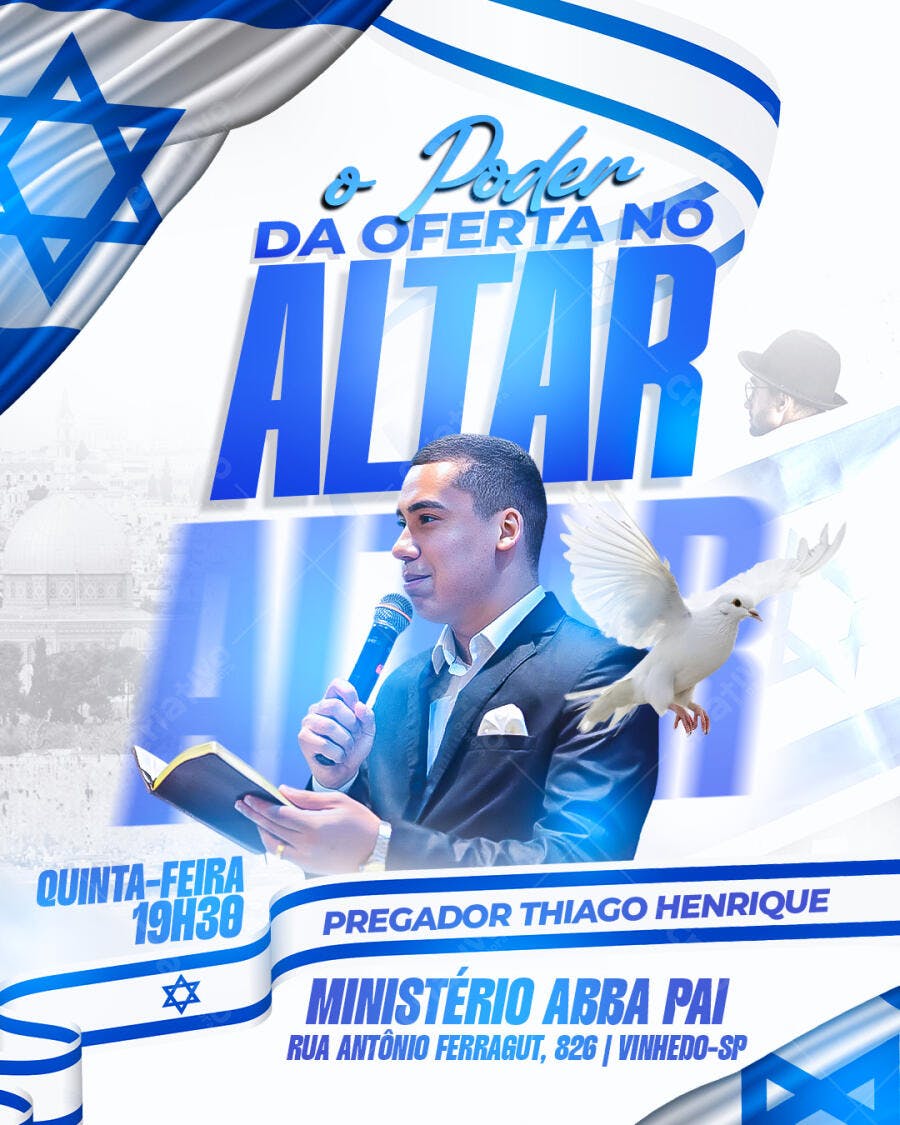 Flyer Igreja Evento Religioso PSD Editável