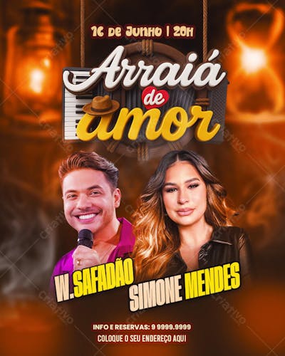 ARRAIÁ DE AMOR WESLEY SAFADÃO E SIMONE MENDES - FESTA JUNINA , SÃO JOÃO 2025