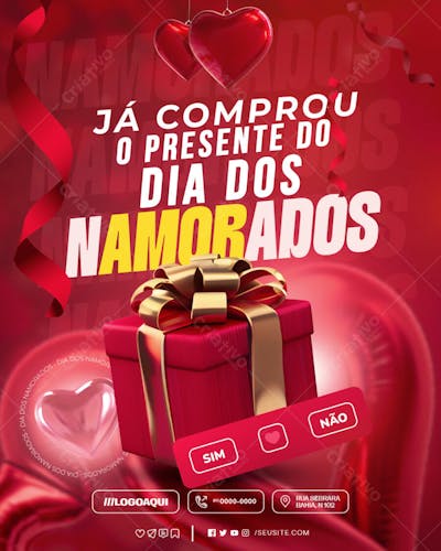 PROMOÇÃO E Ofertas Dia dos Namorados Presentes JÁ COMPROU O PRESENTE DO DIA DOS NAMORADOS