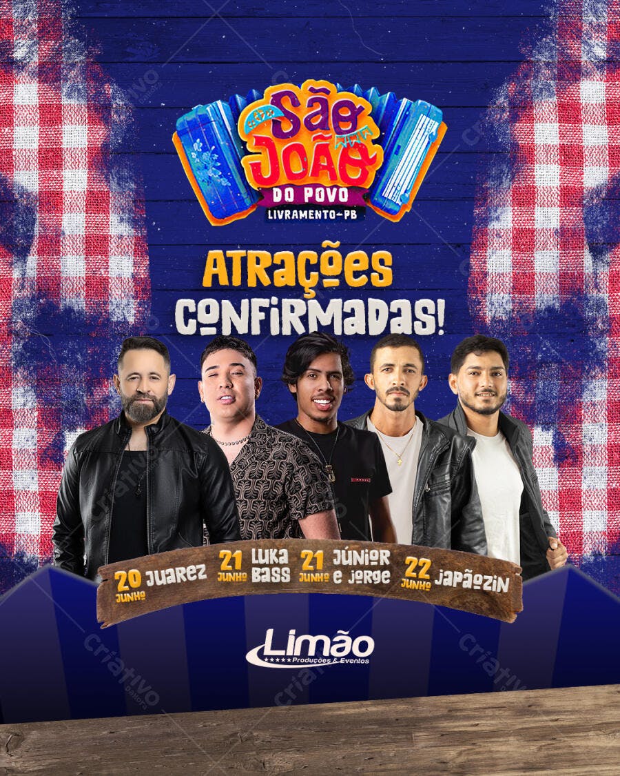 Flyer Festa Junina PSD Editável