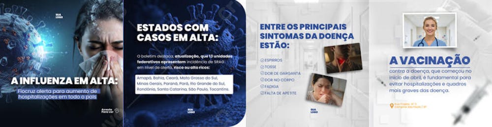carrossel influenza em alta vacinação