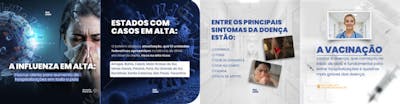 carrossel influenza em alta vacinação