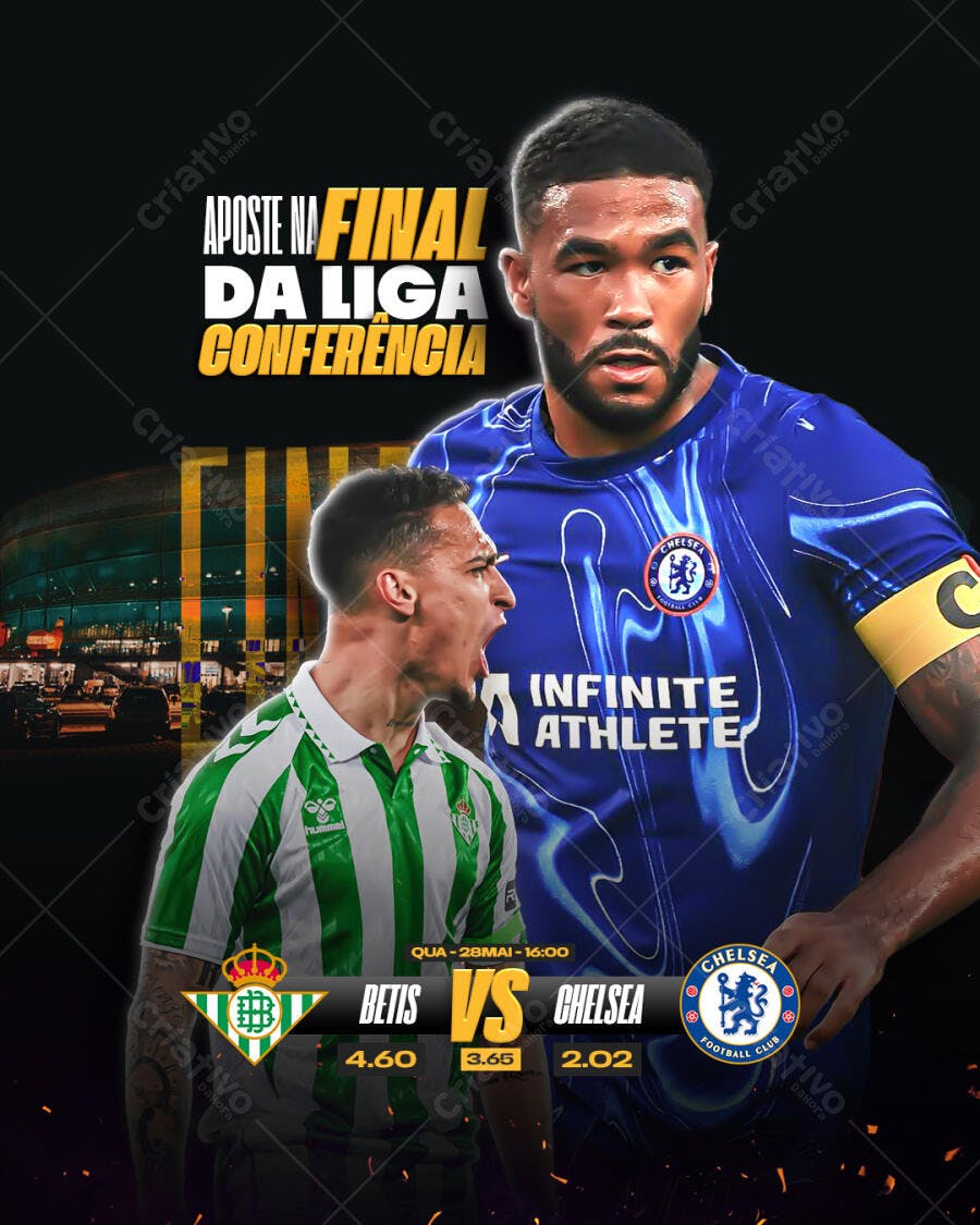 Flyer Final Liga Conferência PSD Editável