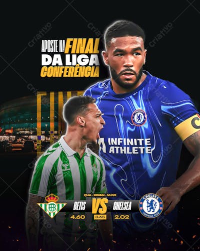 Jogo do Dia - Final Liga Conferência - Betis X Chelsea