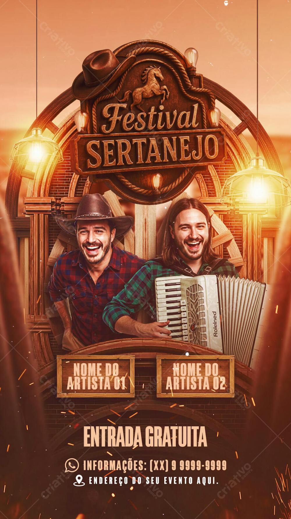 Flyer Festival Sertanejo Story