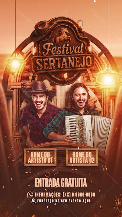 Flyer Festival Sertanejo Story