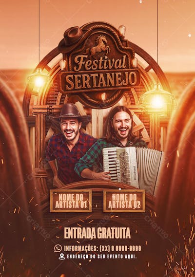 Flyer Festival Sertanejo
