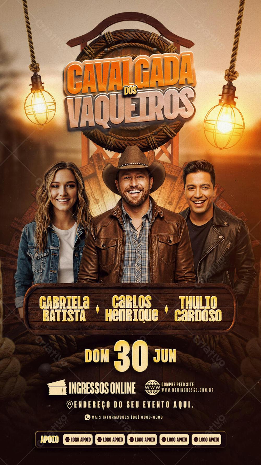 Flyer Cavalgada Dos Vaqueiros Story