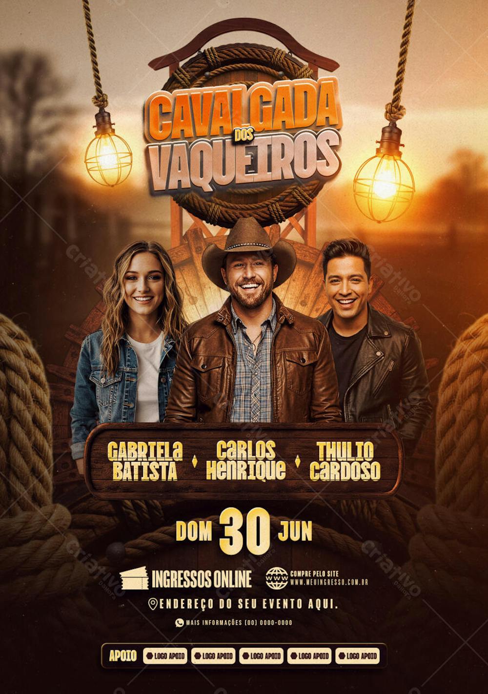 Flyer Cavalgada Dos Vaqueiros