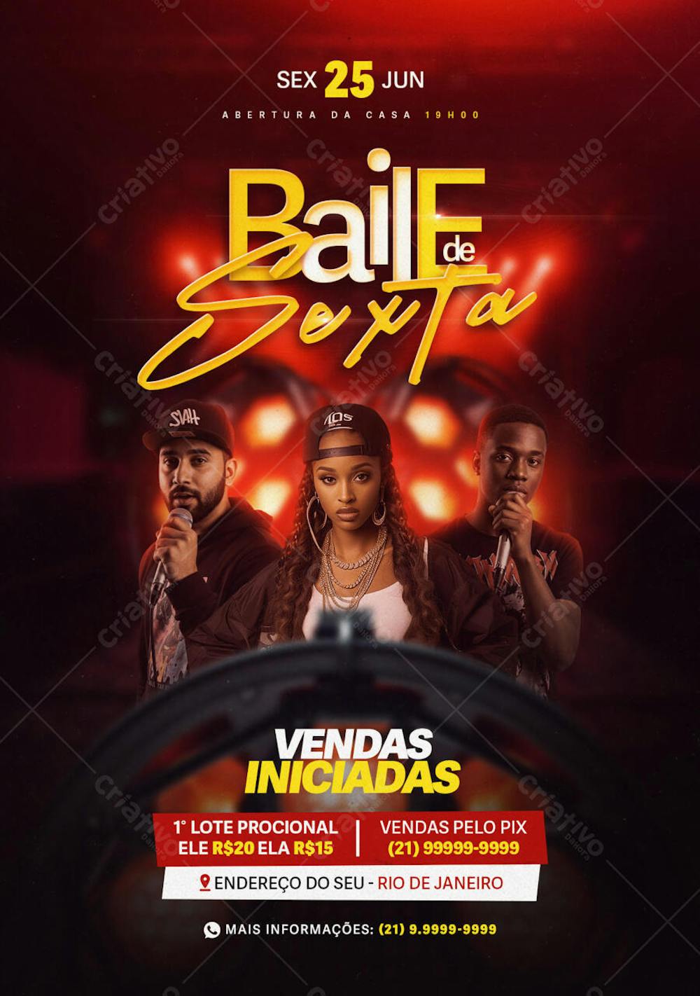 Flyer Evento Baile de Sexta