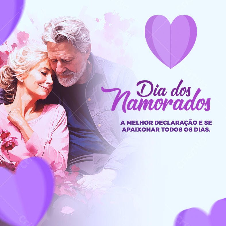 Post para o Dia dos Namorados PSD Editável