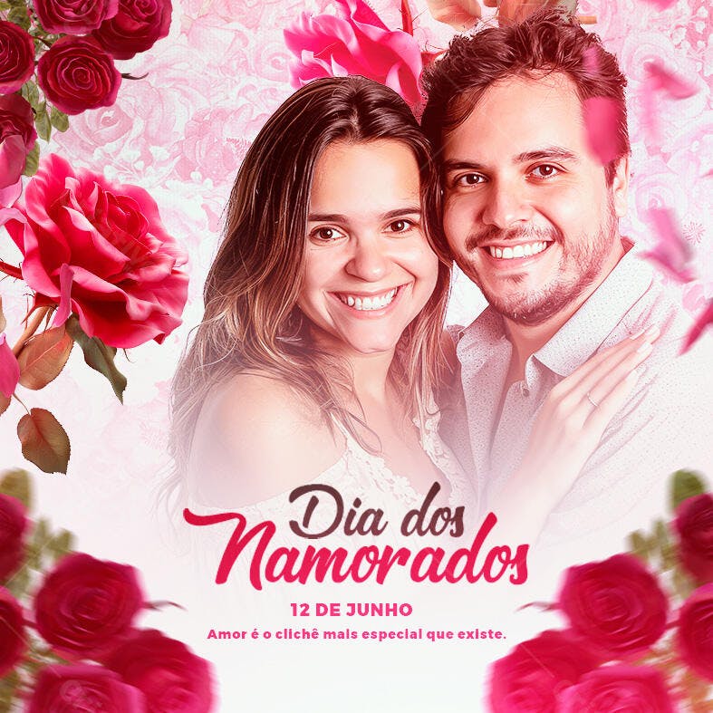 Flyer Dia dos Namorados PSD Editável