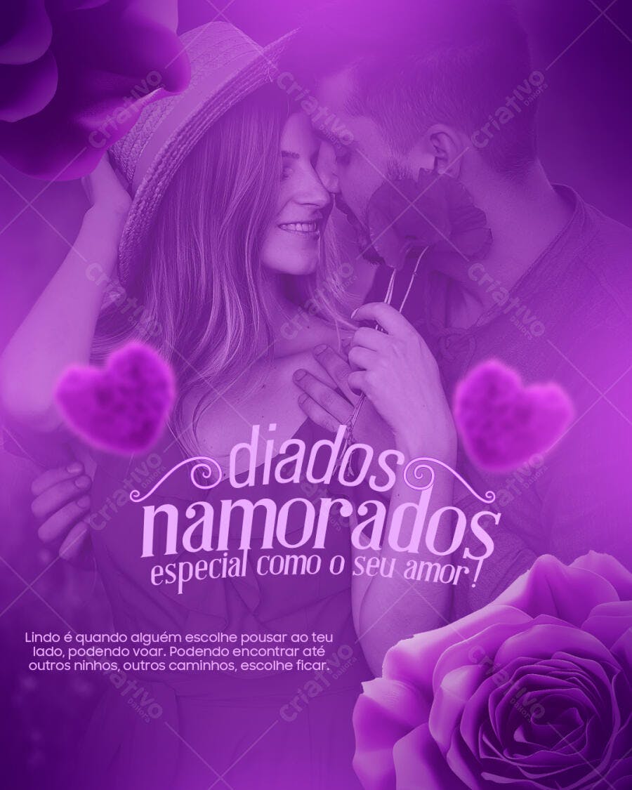 Postagem Dia dos Namorados PSD Editável
