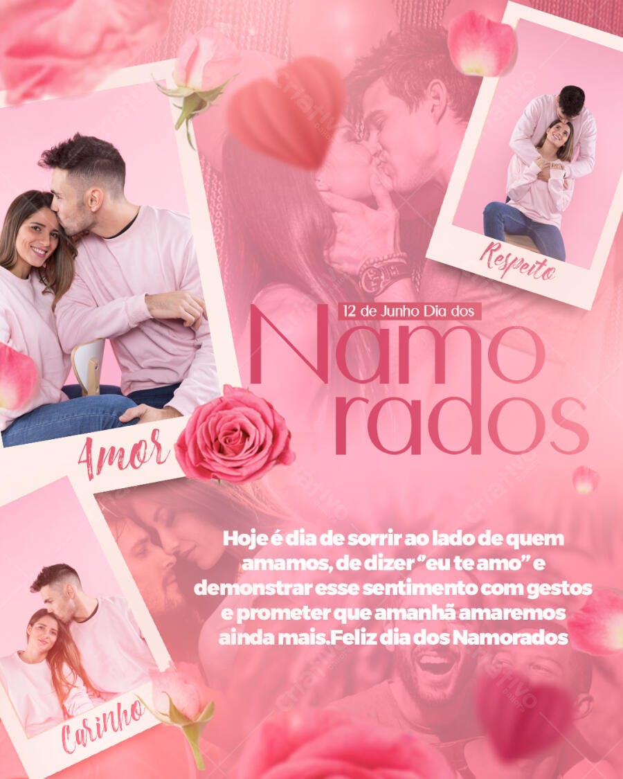 Flyer Dia dos Namorados PSD Editável